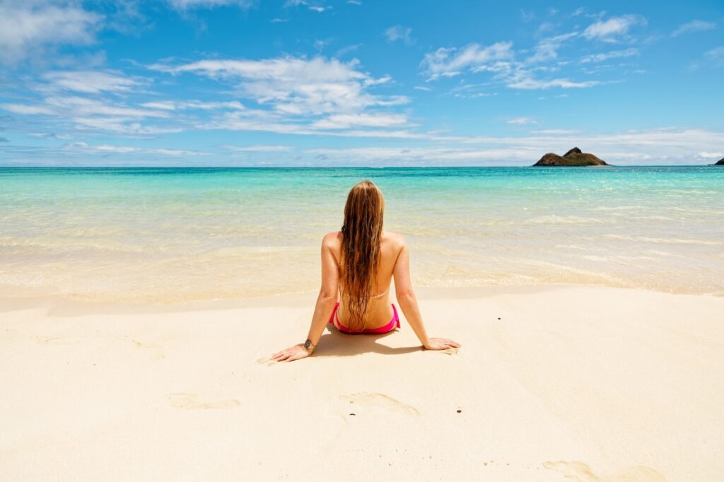 Lanikai Beach auf Oahu - einer der schönsten Strände der Insel