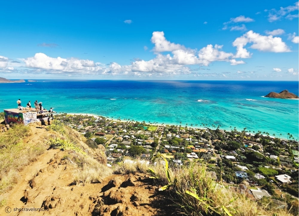 Lanikai Pillbox Hike Oahu Hawaii - Top Wanderung