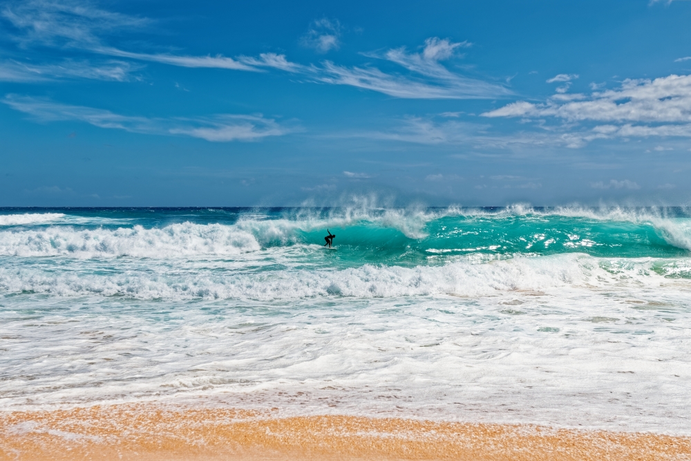 Sandy-Beach-Oahu-surfen