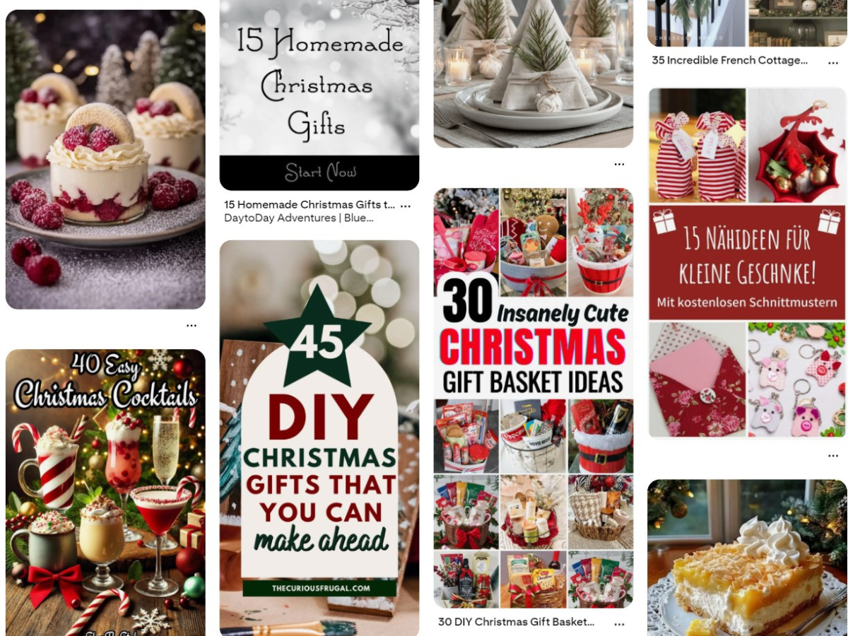 Pins auf Pinterest- saisonale Pins Weihnachten